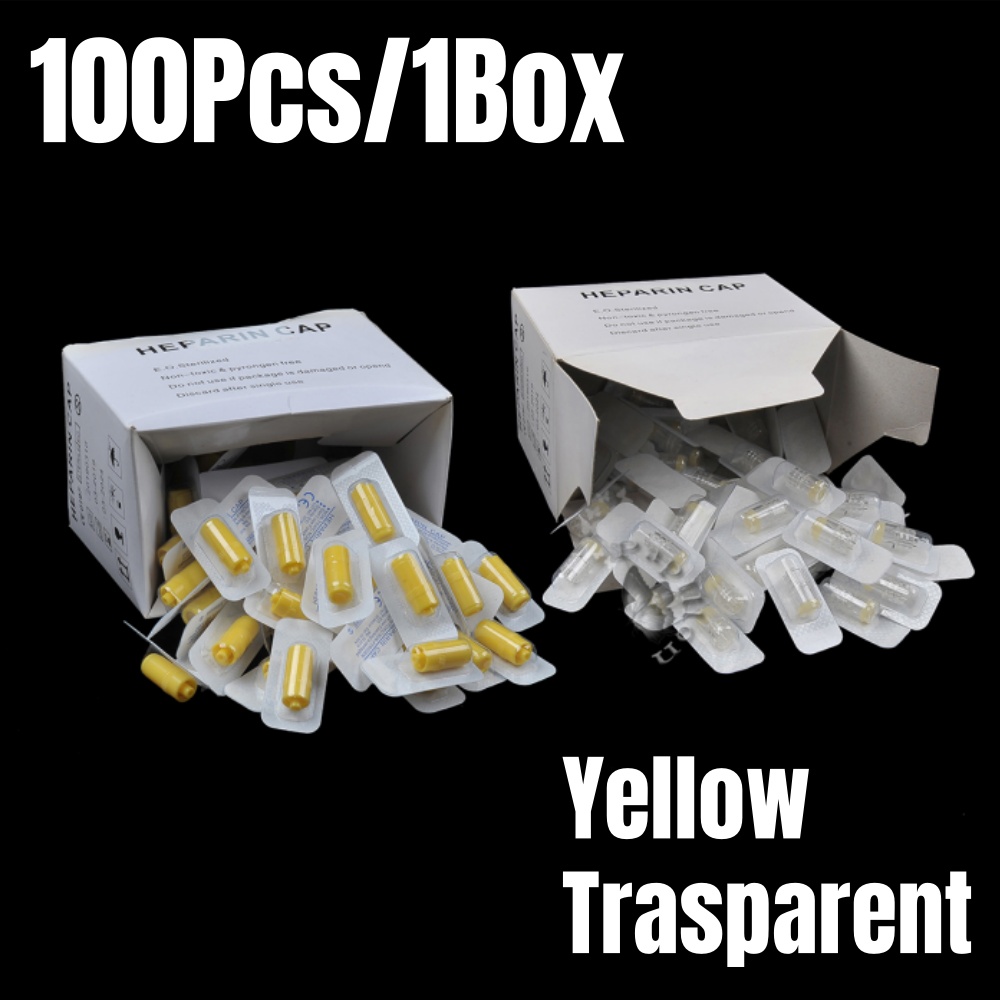 Pet Supplies Nz - 100Pcs/Box Heparin Cap IV Disposable Cannula