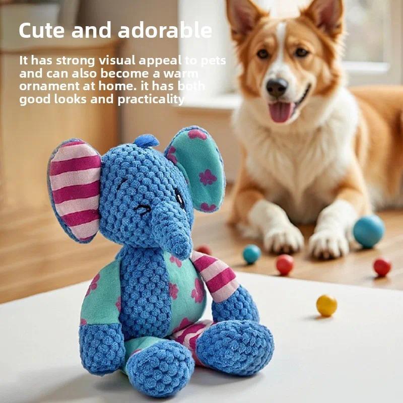 Pet Supplies Nz - 1 Piece Interactive Squeaky Plush Dog