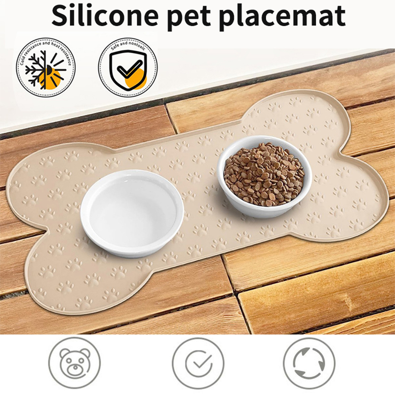 Calming Dog Bed - Black/Apricot/Pink/Grey Pet Silicone Mat, Dog Feeding
