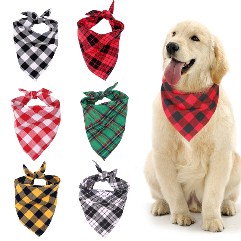 Dog Bandana Scarf - Soft Cotton Pet Dog Bandanas for