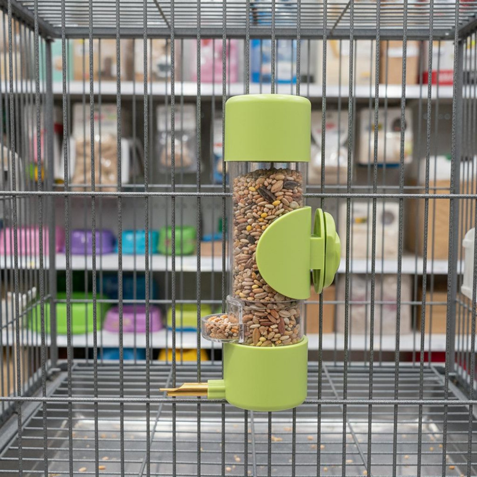 Pet Supplies Us - Seed Separating Feeder Splash-Resistant No Mess
