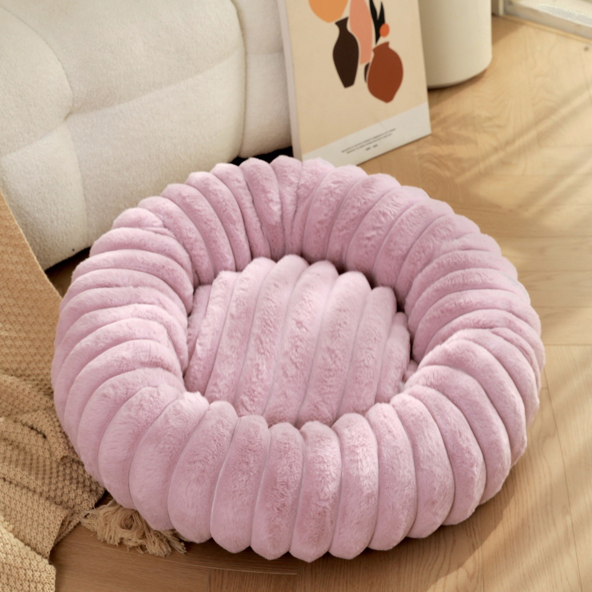 40-80cm Fluffy Pets Dogs Beds  - Calming Dog Bed recension och pris