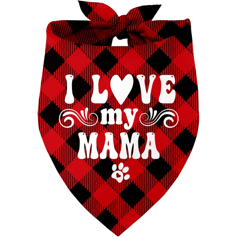 I Love My Mom Dog Bandana, Dog - Dog Bandana Scarf recension och pris