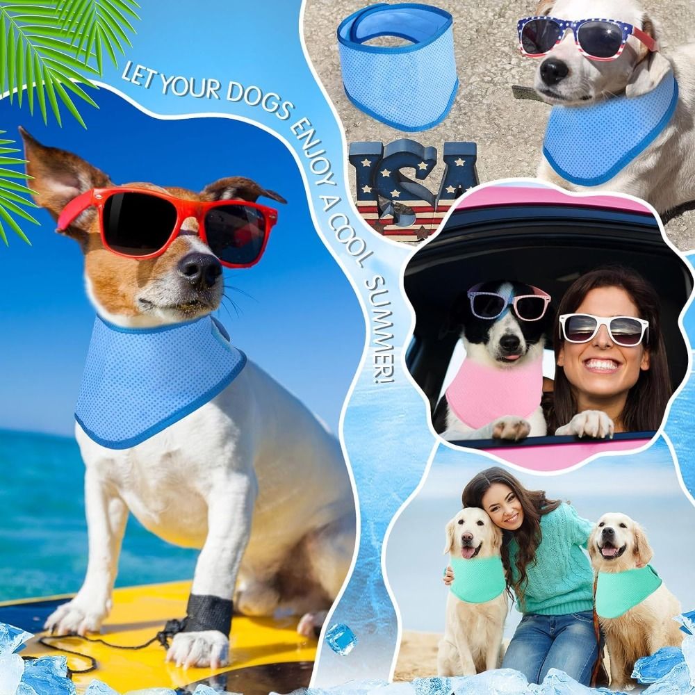 New Adjustable Dog Cooling Ban - Dog Bandana Scarf recension och pris