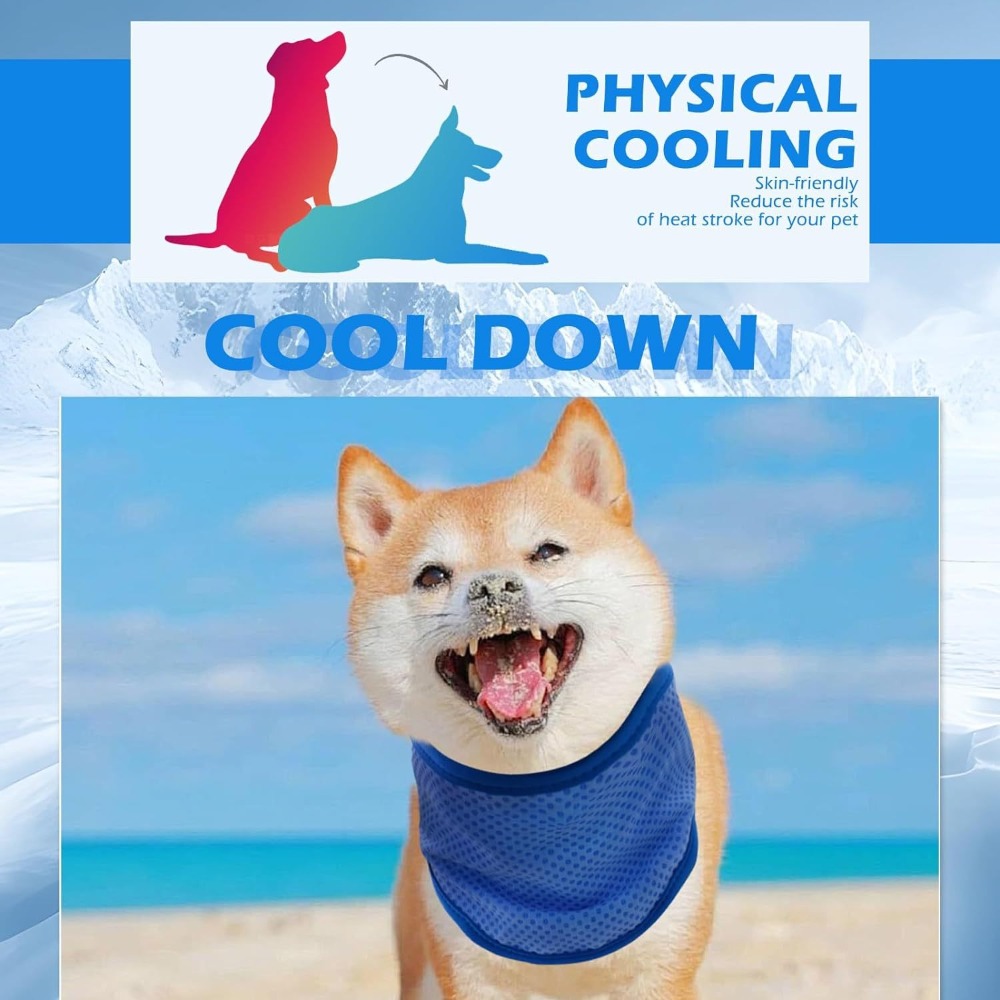 New Adjustable Dog Cooling Ban - Dog Bandana Scarf recension och pris