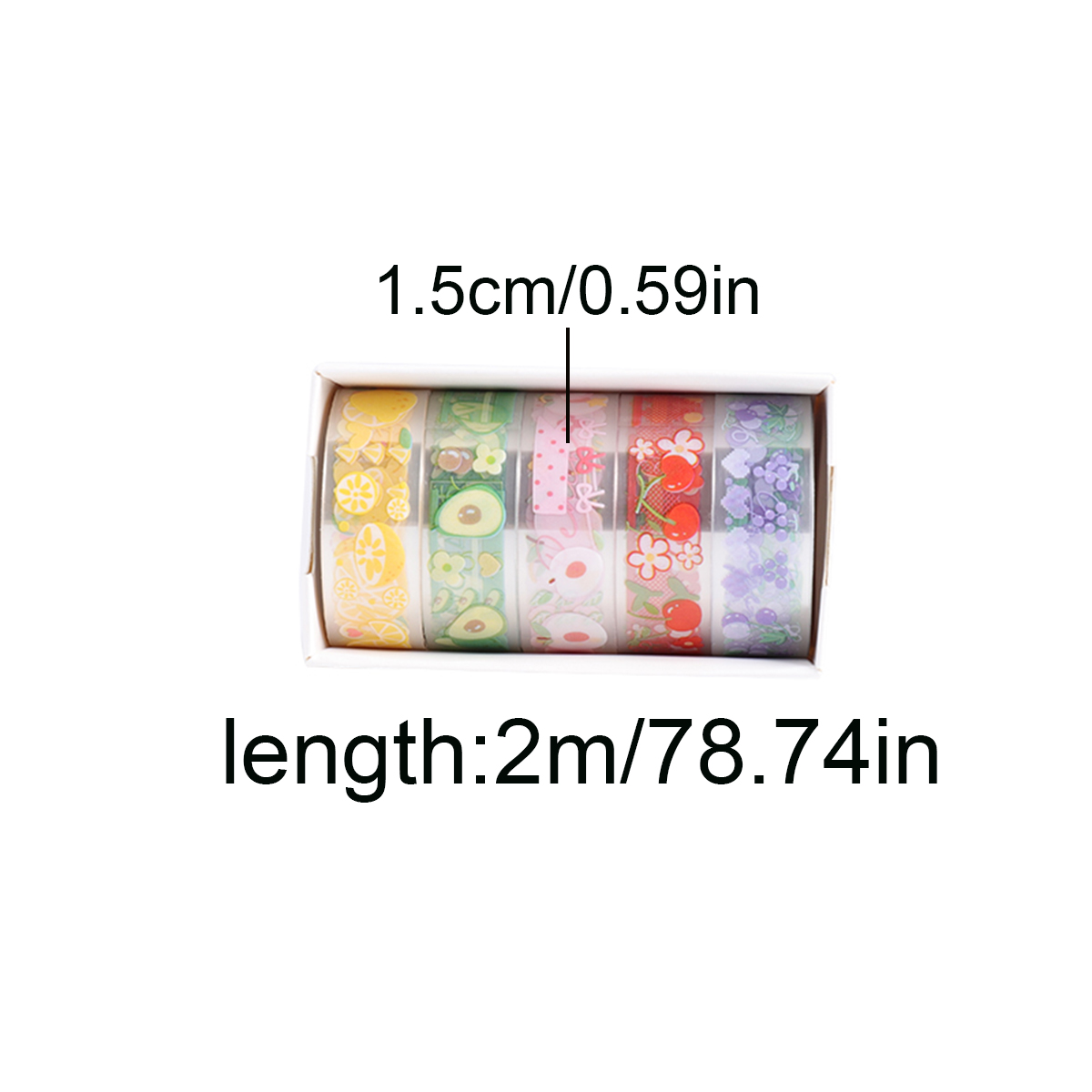 5 Rolls Clear PET Washi Tape S - Pet Supplies Us recension och pris