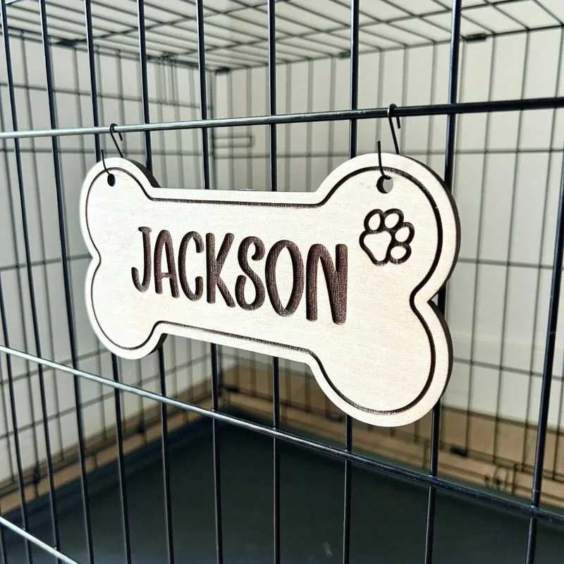 5PCS Custom Wooden Dog Tag - P - Pet Supplies Us recension och pris