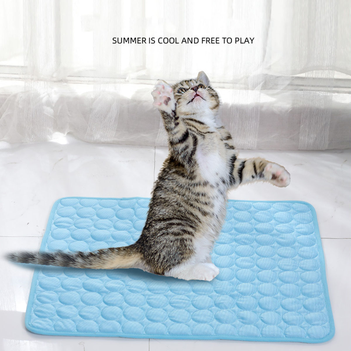 Pet Ice Mats Summer Cat Dog So - Calming Dog Bed recension och pris