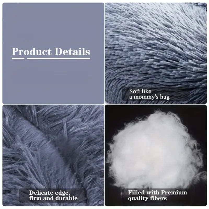 Round Plush Dog Bed Winter War - Calming Dog Bed recension och pris