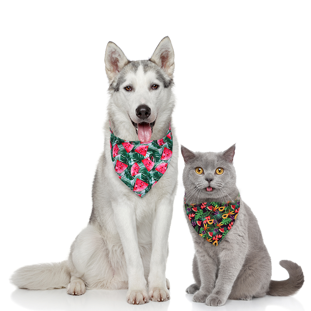 8pcs Dog Bandana Fruit Style B - Dog Bandana Scarf recension och pris