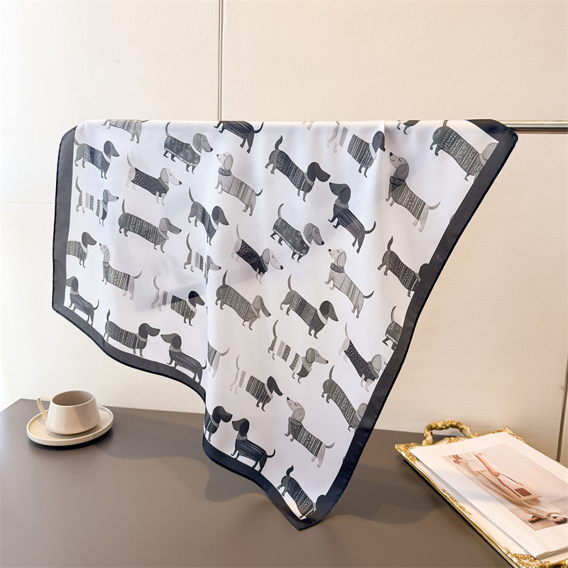 Ladies Cotton Dog Printed Squa - Dog Bandana Scarf recension och pris