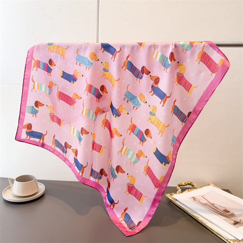 Ladies Cotton Dog Printed Squa - Dog Bandana Scarf recension och pris